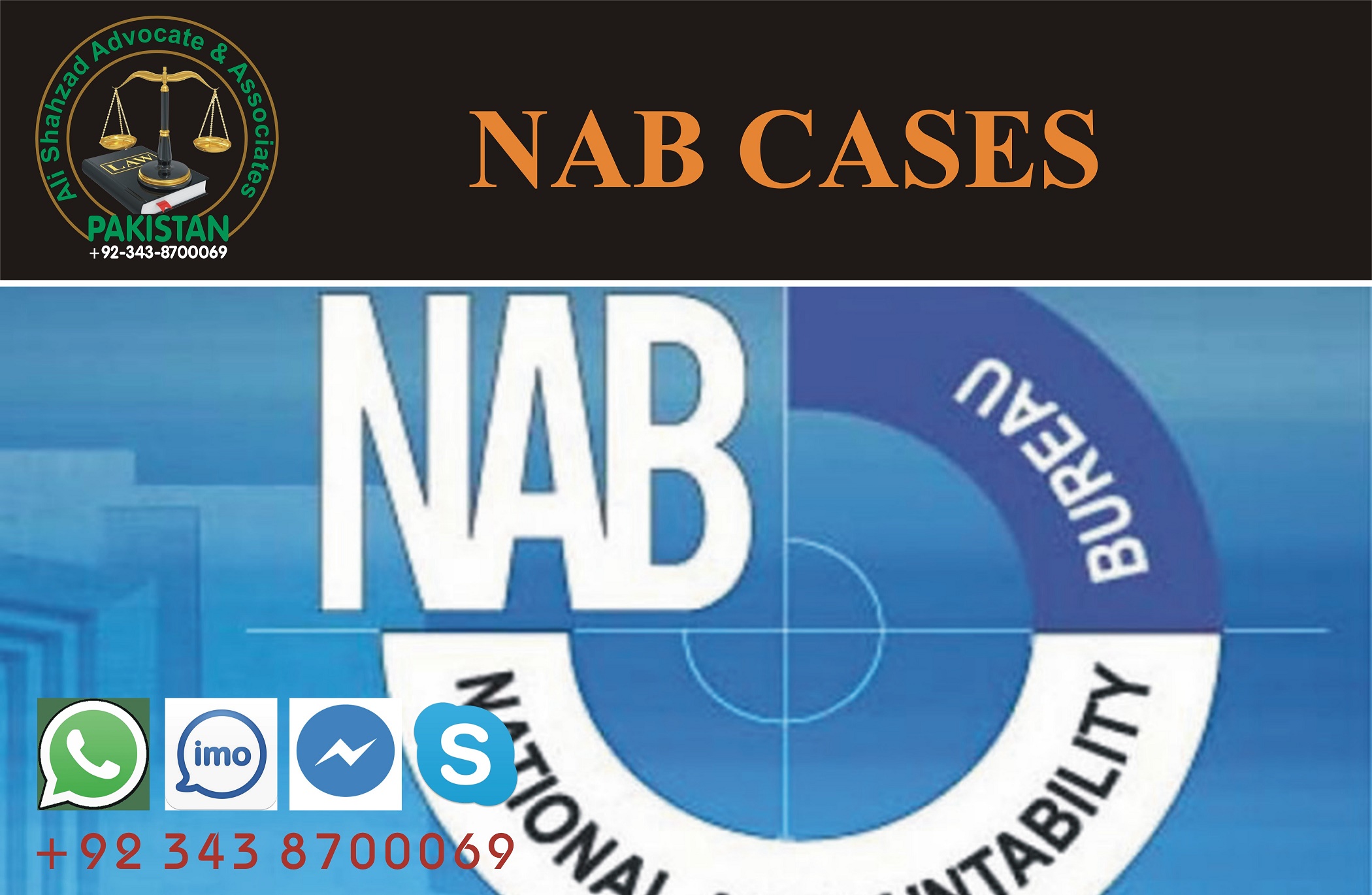 NAB Cases Lawyer Faisalabad Pakistan